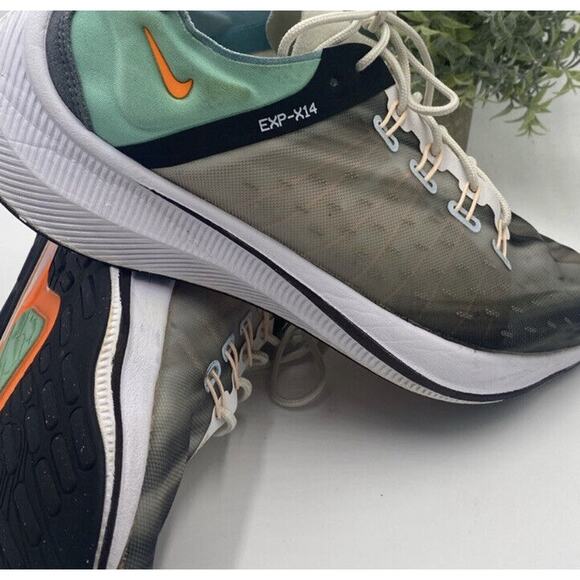 Nike EXP-X14 QS Men's Shoes White-Emerald Rise Cone BQ6972-100,Sz‎ 10 - Picture 8 of 12